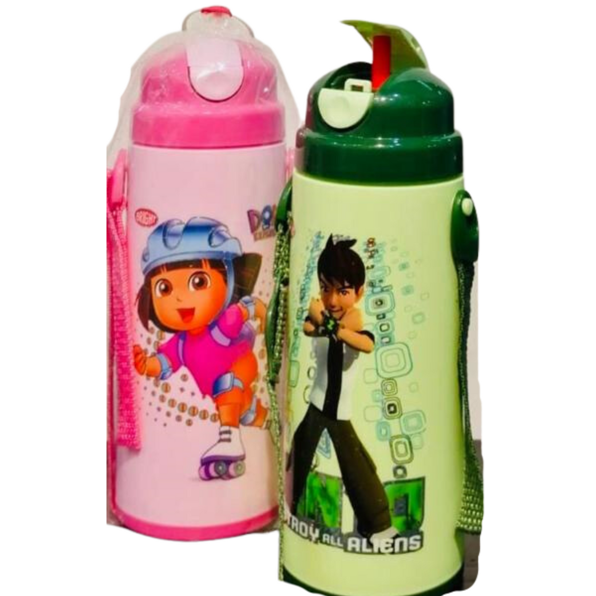 Bright Creative Water Bottle With Straw 450ml