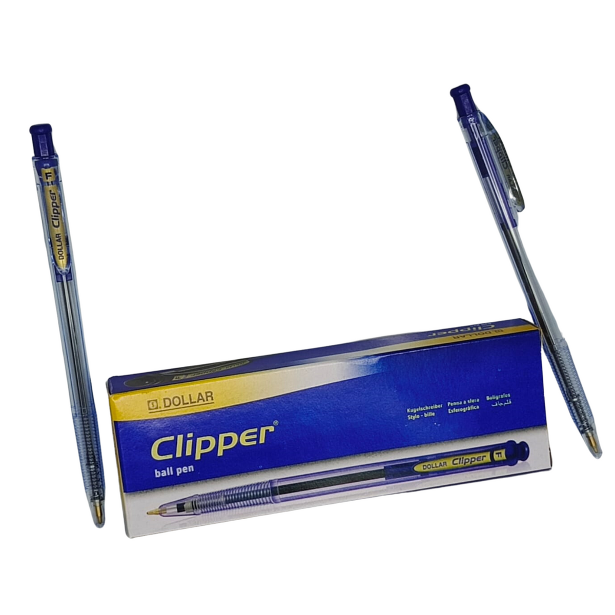 Dollar Clipper Ballpoint Pen Pack of 10