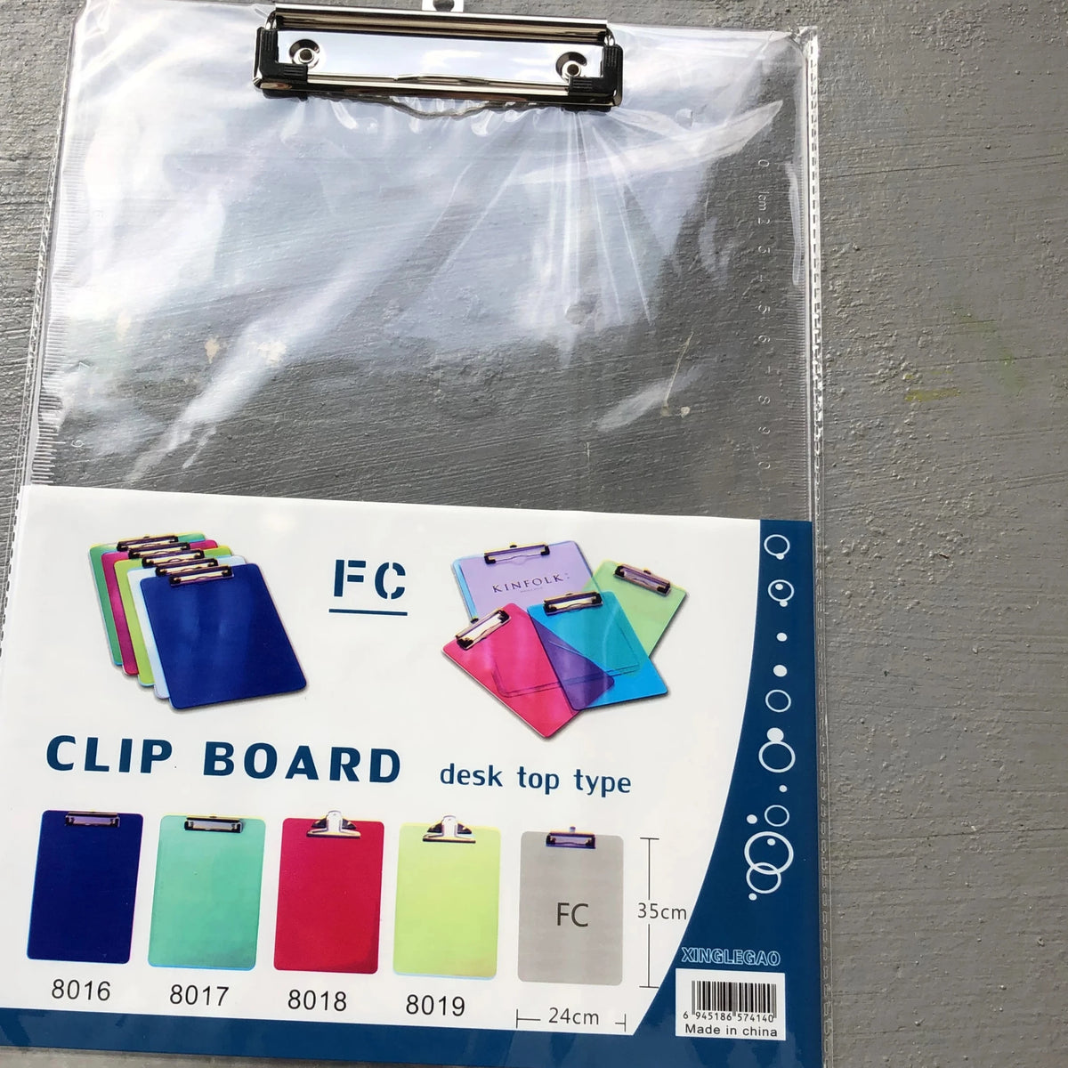 CLIP BOARD TRANSPARENT LARGE