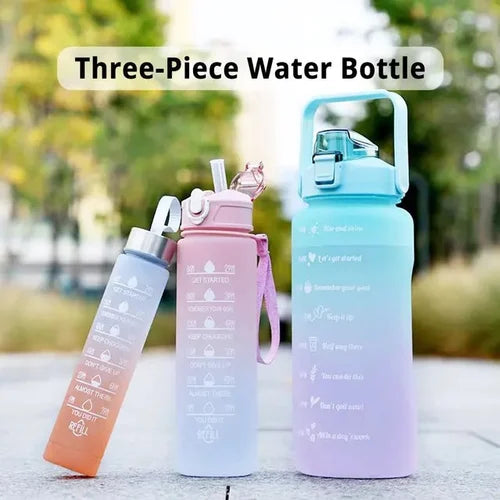 rainbow Color 3pcs Sports Water Bottle